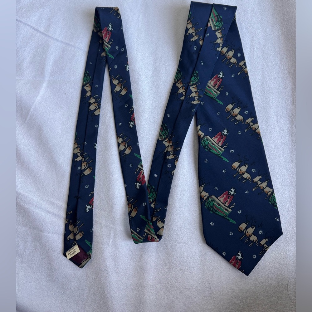 Jerry‎ Garcia Christmas Holiday Tie 100% Silk Dracula Claus USA Grateful Dead